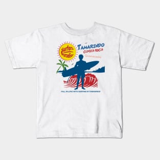 Tamarindo Costa Rica Surfer Kids T-Shirt